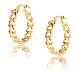 Κρίκοι αλυσίδα ασημένιοι cm 230229 α