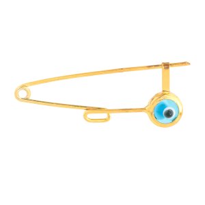 Παραμάνα για φυλαχτό νεογέννητου 925, με κίτρινο επιχρύσωμα. Είναι διακοσμημένη με μπλε ματάκι στρογγυλό με συνθετική πέτρα. Ιδανική για να τη συνδυάσετε με ένα χρυσό ή ασημένιο επίχρυσο φυλαχτό για αγοράκι ή κορτισάκι!